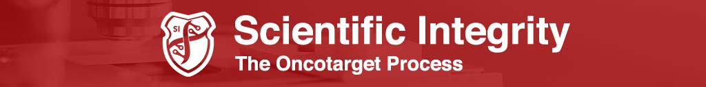 Oncotarget Scientific Integrity Banner