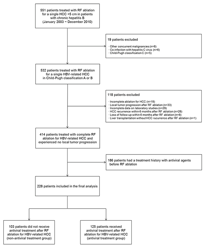 Flow diagram of enrolled patients.