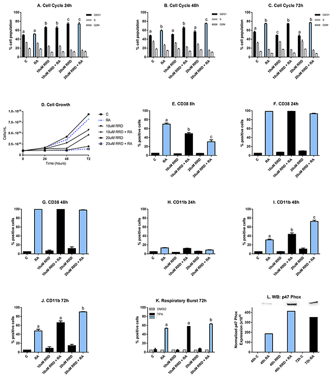 RRD-251 enhances RA-induced differentiation.