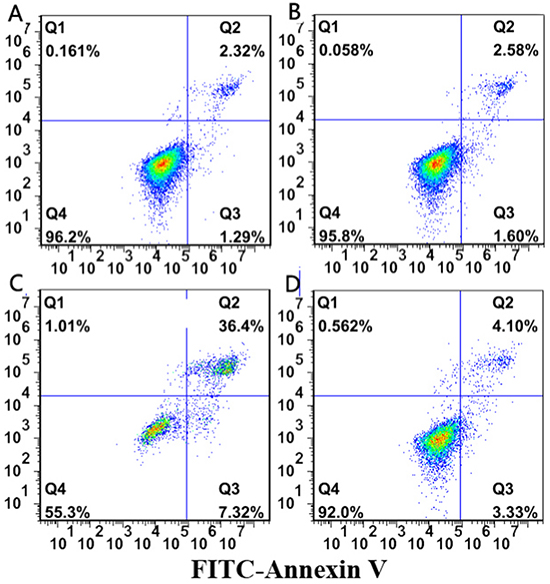 Flow cytometry assay results.
