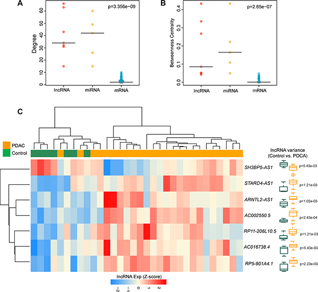 The lncRNA ceRNAs are more critical components compared to mRNA ceRNAs in the DLCN.