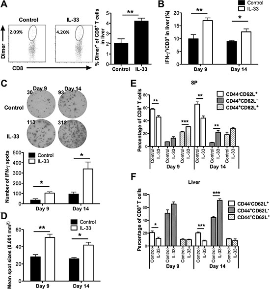Exogenous IL-33 enhances antigen-specific anti-leukemia CD8+ T cell immunity.