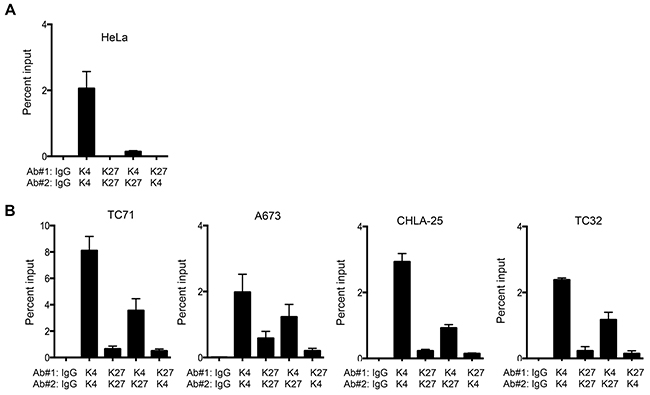 The CXCR4 promoter is bivalent in Ewing sarcoma cells.