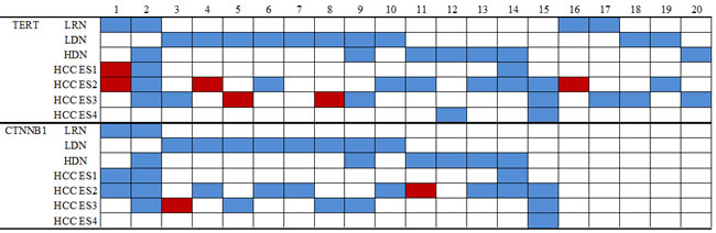 Heat map of