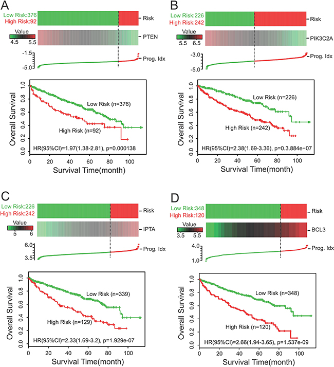 Survival analysis with SurvExpress (n&#x003D;468).