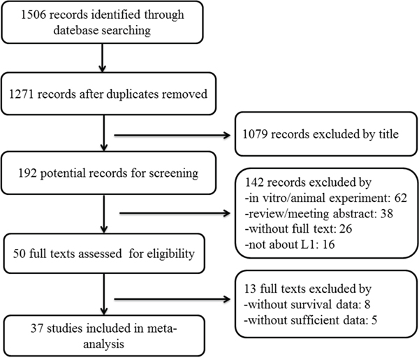 Flow chart of the literature search and selection.