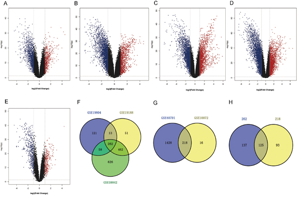 Identification of expression differences between tumor and NTL.