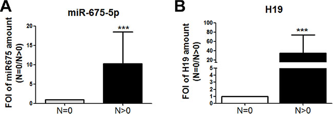 miR -675-5p expression in human colon carcinoma progression.