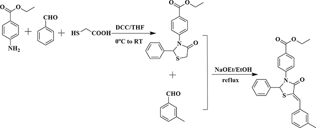 Scheme 1: Reaction scheme for synthesis of comp#1.