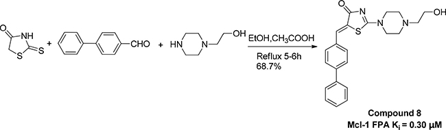 Scheme 1: Preparation of compound 8.