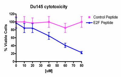 Fig 1: Cytotoxicity of PEP against Du-145 cells treated with various doses of PEP.