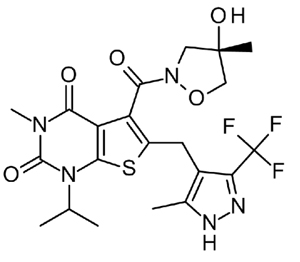 AZD3965 chemical structure.