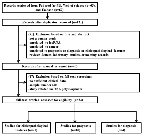 Flow chart of the literature search and selection.