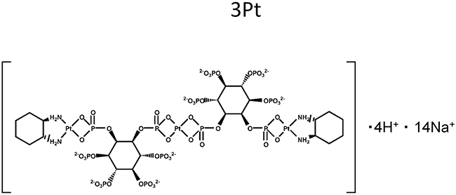 Chemical structure of the novel platinum compound 3Pt.