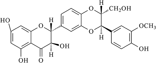 Chemical structures of silibinin.
