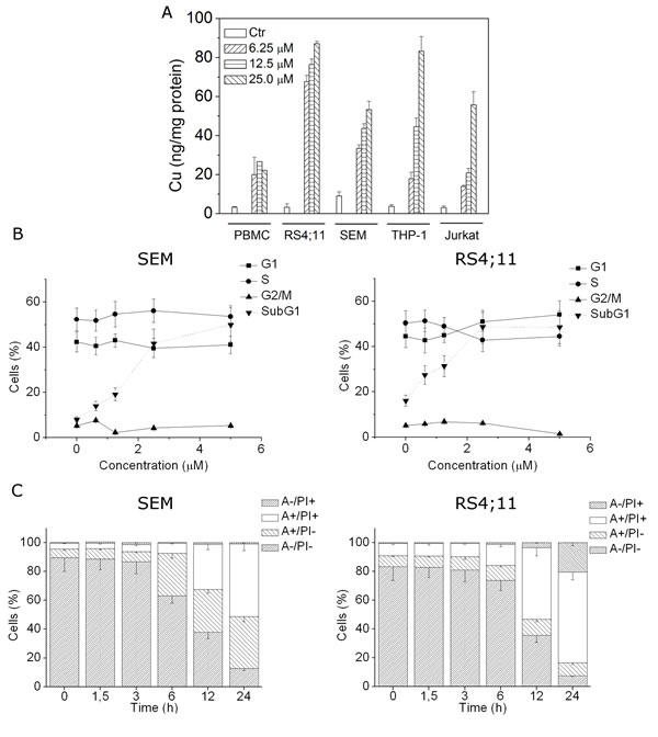 FIGURE 1: CP uptake and effects on cell cycle and apoptosis induction.