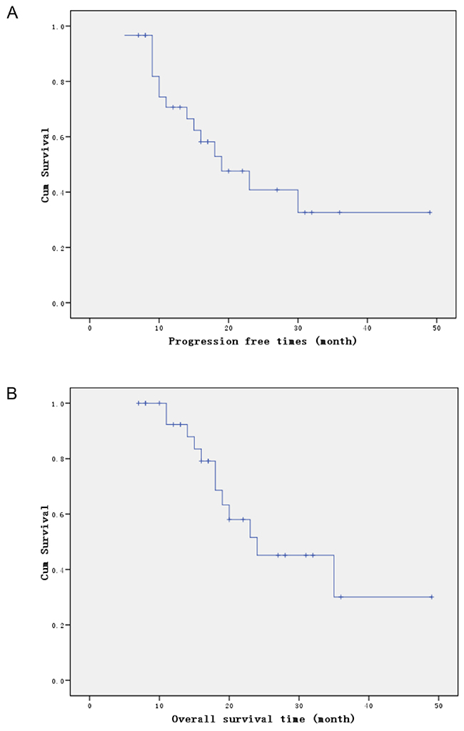 Survival curves.