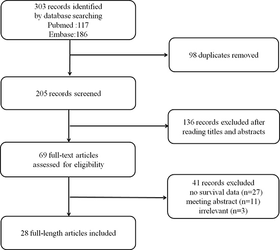 Flow diagram for the selection of studies in the meta-analysis.