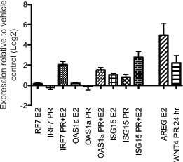 Mammary gland interferon response depends on combined estradiol and progesterone treatment of oophorectomized mice.