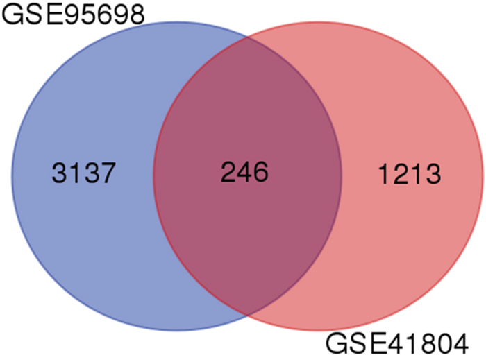 Identification of differentially expressed genes in mRNA expression profiling datasets.