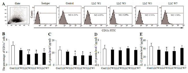 Changes in the DC function during the progression of lung cancer.