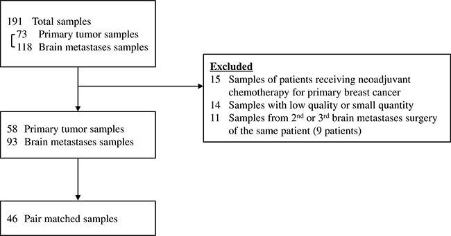 Flowchart showing the sample selection process.