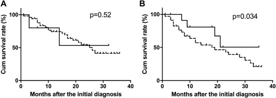 Survival curves of NY-ESO-1 antibody-positive and -negative patients.