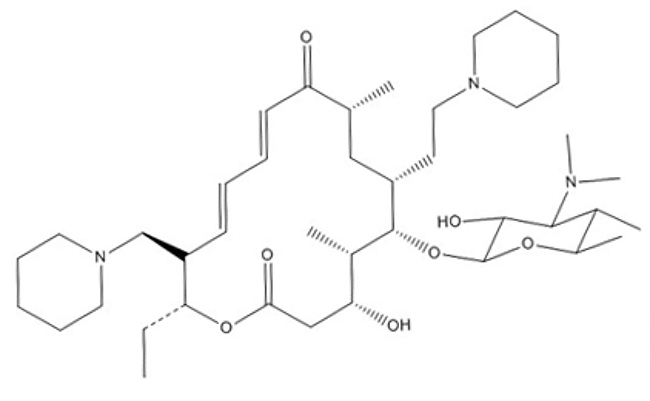 Structure of tildipirosin.