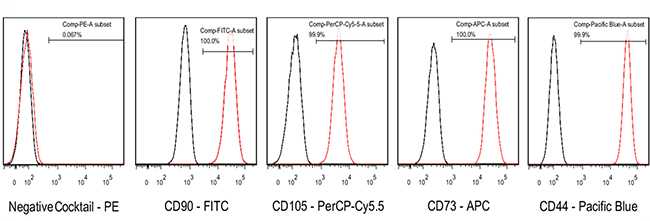 The expression of PDMSC-specific CD cell surface markers was analyzed by flow cytometry.
