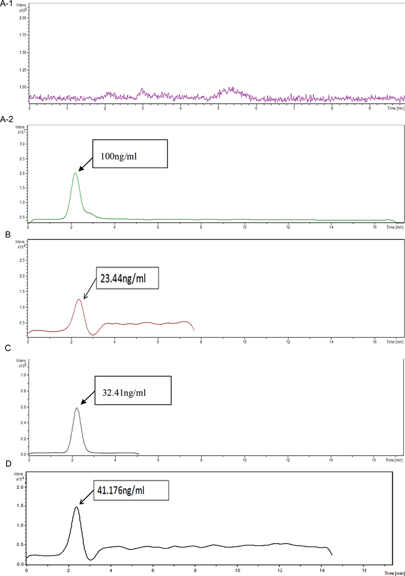 Brain tissue Cytarabine concentration measured by HPLC/MS under different groups: different groups and results corresponding with the results of Figure 3B.