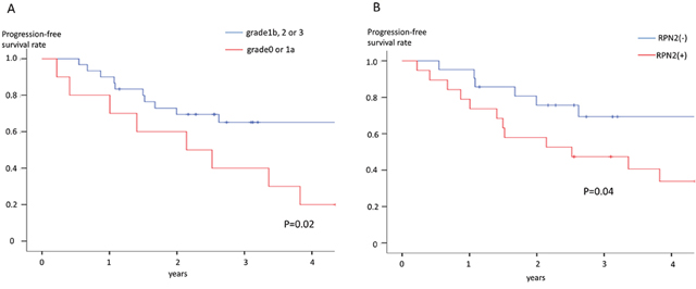 Progression-free survival rate.