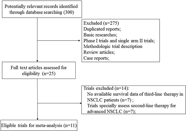 Studies eligible for inclusion in the meta-analysis.