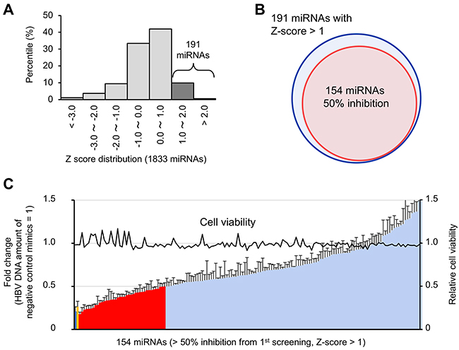 Validation of candidate antiviral miRNAs.
