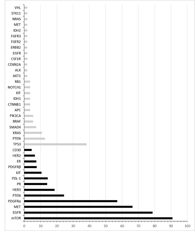 Molecular profile assessed by immunohistochemistry and next generation sequencing.