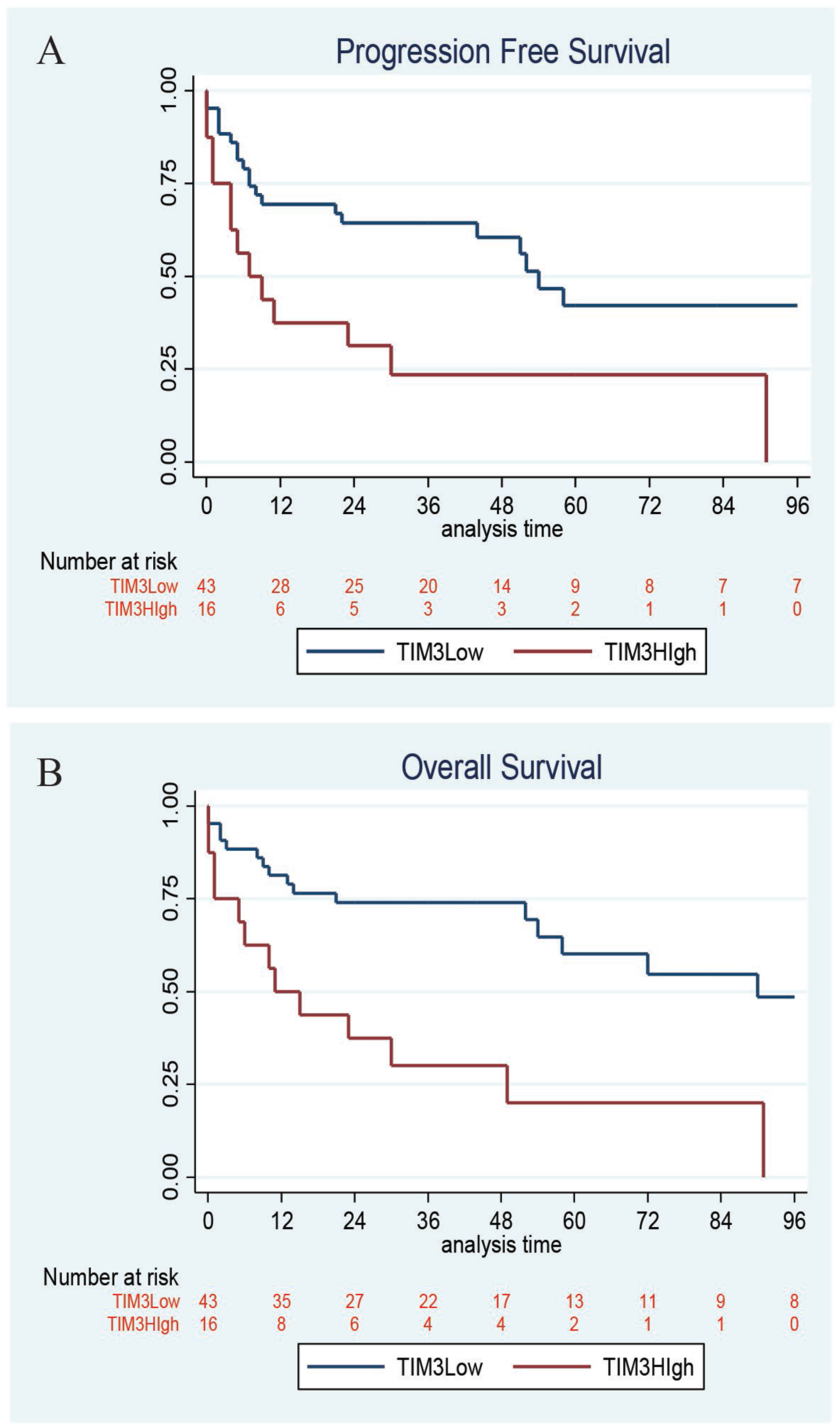 Kaplan&ndash;Meier survival.