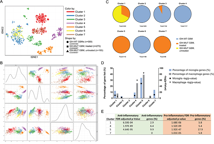 Comparison of scRNA-seq databases identifies microglia as the predominant source of pro-inflammatory milieu in IDH-MUT GBMs compared to their IDH-WT counterparts.