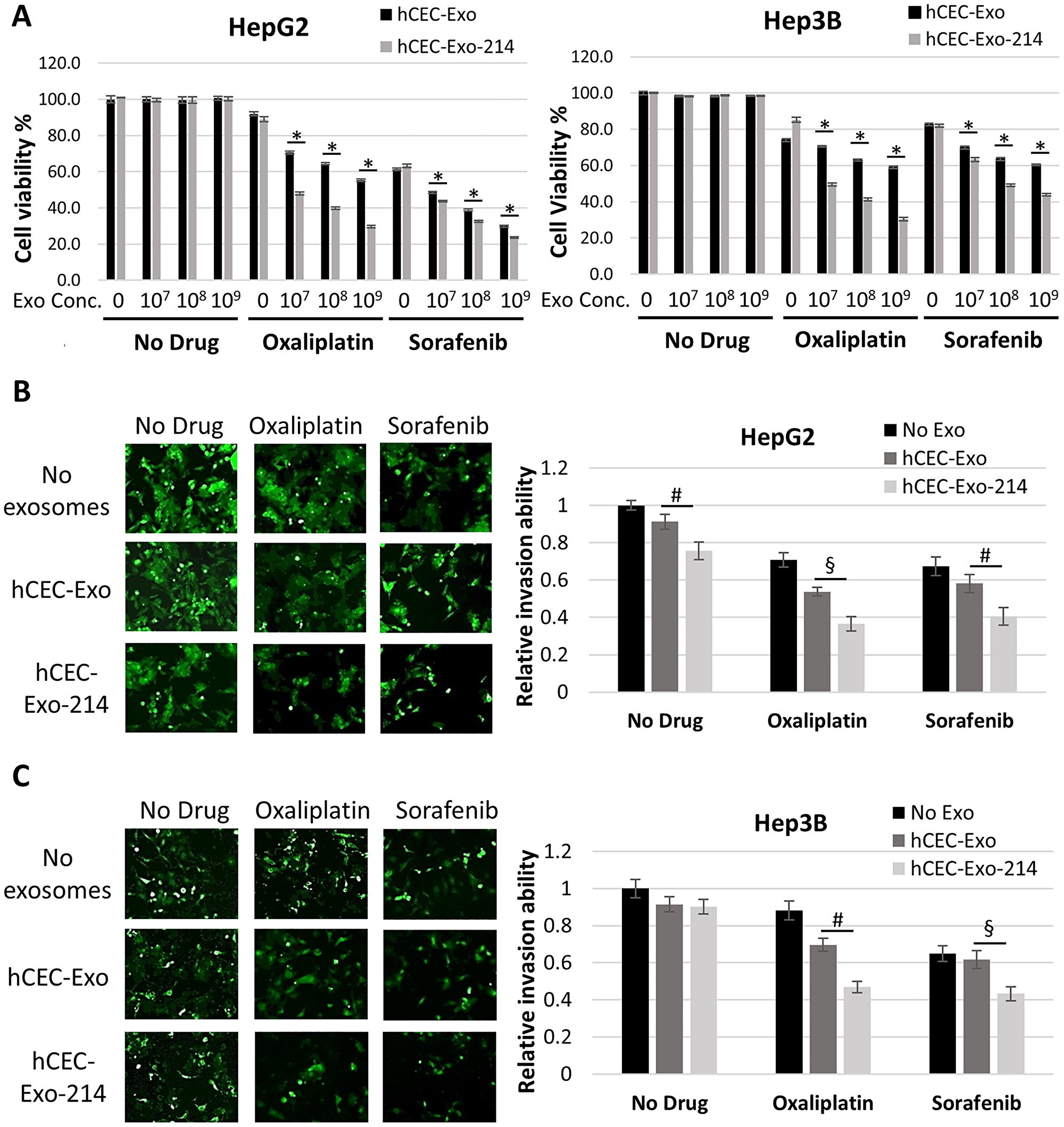 hCEC-Exo-214 sensitize HCC cells to anti-cancer drugs.