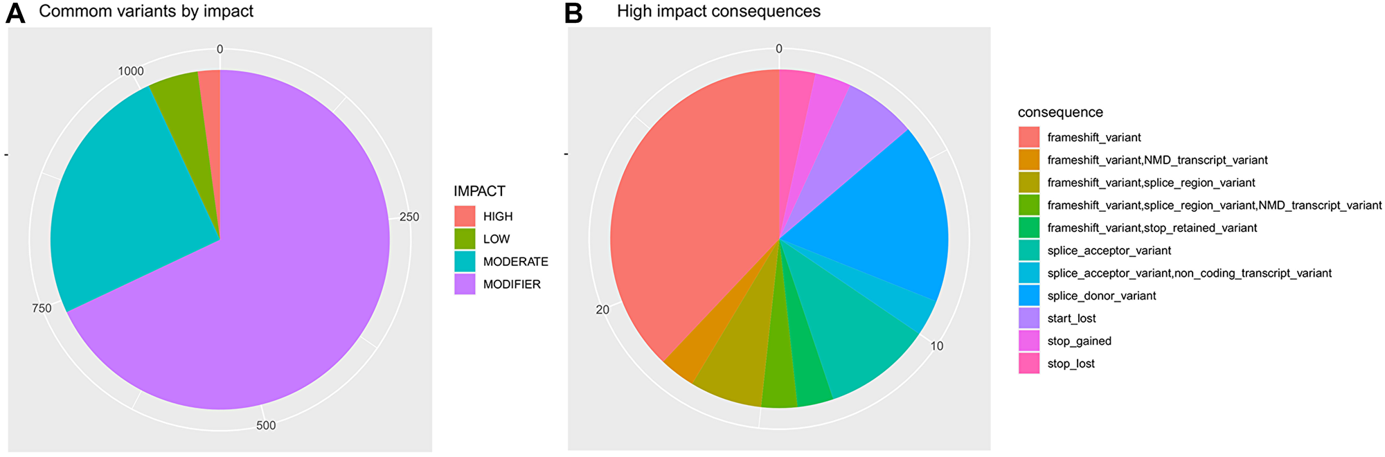 Somatic variants identified in both tumor and adjacent tissue.