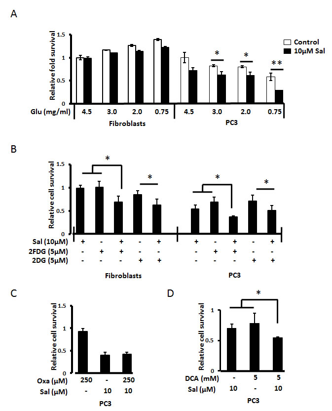 Starvation potentiates Salinomycin&#x2019;s preferential toxicity towards cancer cells.