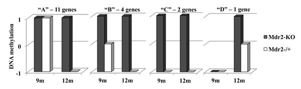 Age-dependent demethylation of aberrantly methylated CGIs.