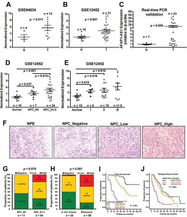 Upregulated AFAP1-AS1 was associated with tumor metastasis and poor prognosis .