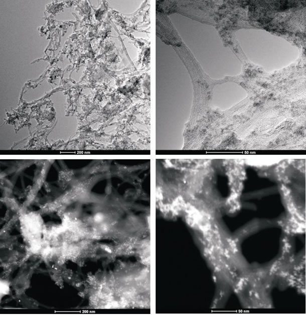 Figure 3B: High-resolution transmission electron microscopy and z-TEM images of the A0-o-C3-phys sample.