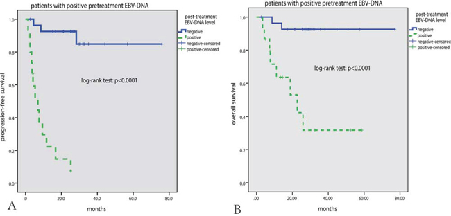 Subgroup survival analysis according to pretreatment EBV-DNA level.