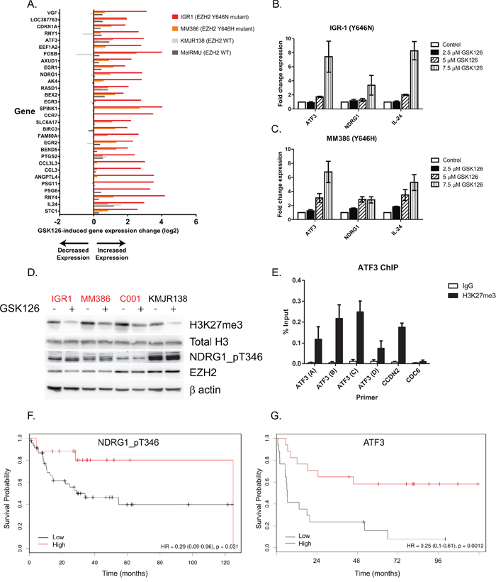 GSK126 causes cell growth inhibition via de-repression of tumor suppressor genes.