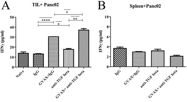 Tumor specific CD8+ T cells in the TME is enhanced with combinatorial immunotherapy.