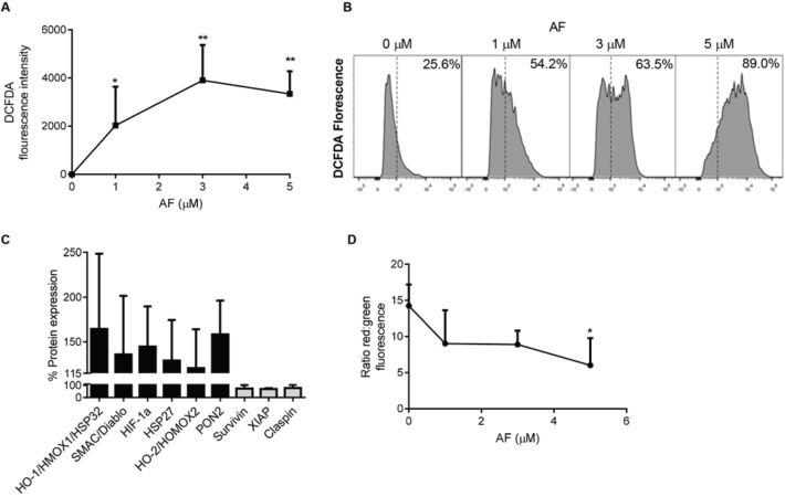 Oxidative stress is increased in OS cells treated with auranofin.