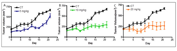 Compound NSC 35446 hydrochloride salt inhibits the growth of LCC9 breast cancer xenografts in athymic nude mice.