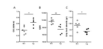 Effects of prolonged Poly(I:C) injections in Tg mice.