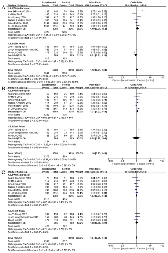 Forest Plot of different model.