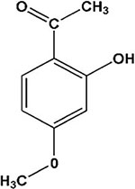 The chemical structure of paeonol.